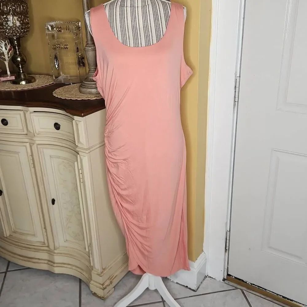 Jennifer Lopez coral tank dress women's size XL